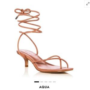 Aqua Women's Tan Wrap-Around Sandals